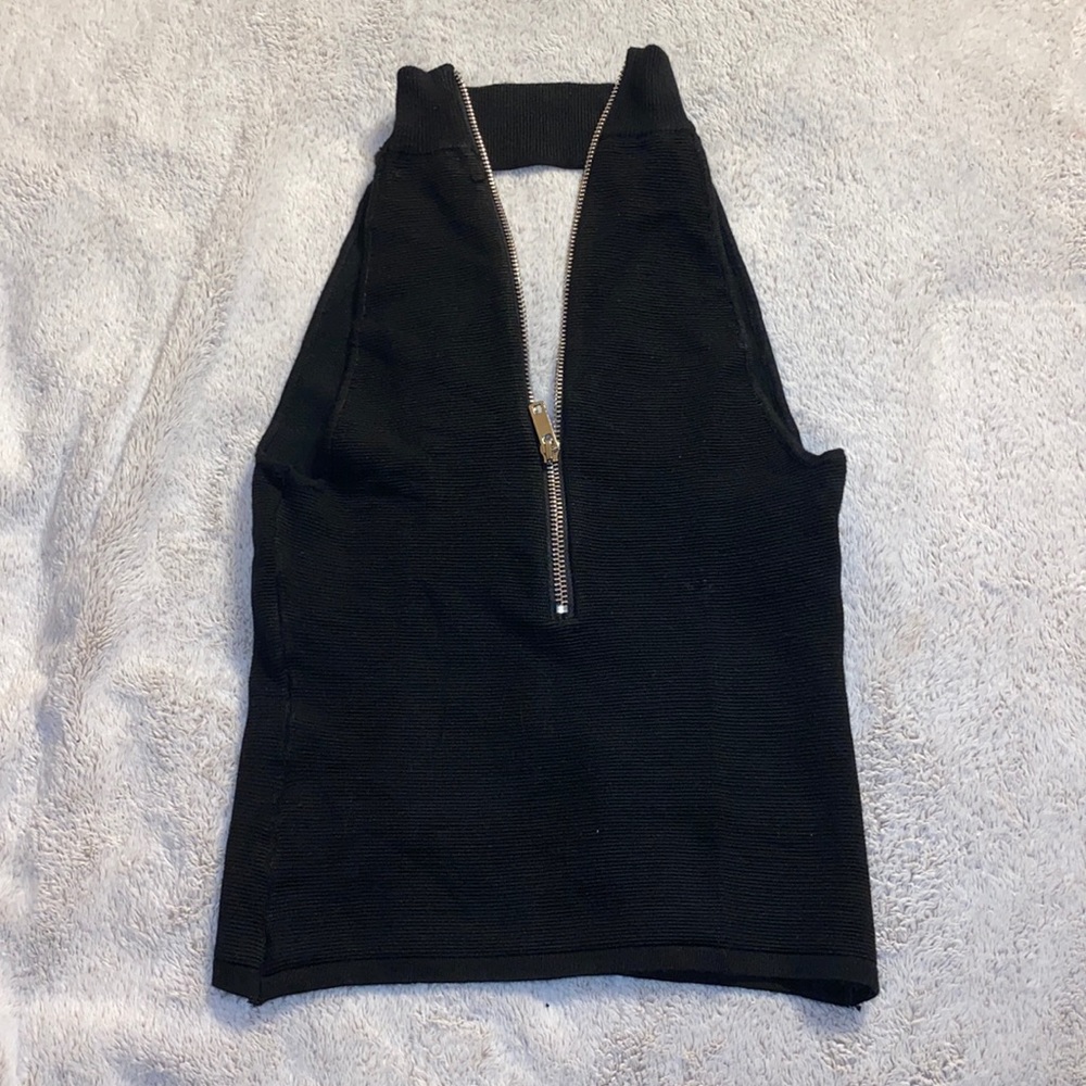 Zip-Up Tank Top
